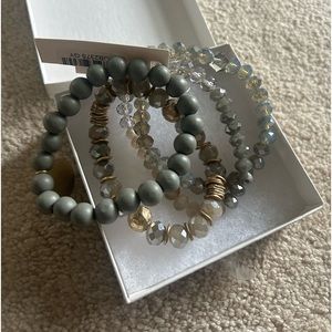 Women’s bracelets, 4 included. Never worn